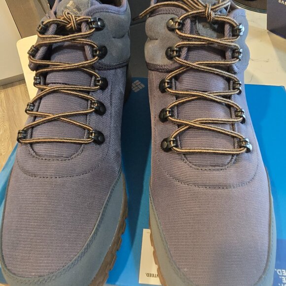 COLUMBIA MEN'S SIZE 12 FAIRBANKS MID WATERPROOF BOOT Graphite BM9774-054 NIB - Picture 6 of 14